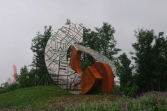 "CHENGDU-TALLINN" 2019 roostevaba teras, metall, h=6 m Chengdu, Hiina<br />"CHENGDU-TALLINN" 2019 stainless steel,metal,  h=6 m Chengdu, China