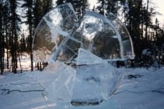 "JÄÄTUNUD AEG" 1998 h= 2,5 m Fairbanks, Alaska, USA  "FROZEN TIME" 1998 h= 2,5 m Fairbanks, Alaska, USA