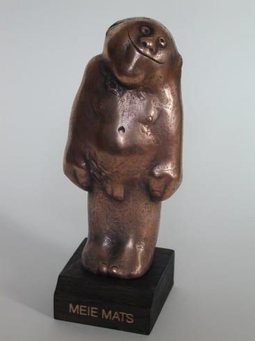 Huumori auhind "MEIE MATS"1987 pronks, puu  <br />A Humour Award "MEIE MATS" 1987 bronze, wood