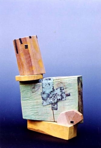 "NIMETU XIV" 1997 puu, liivapaber<br /> "NAMELESS XIV 1997 wood, sandpaper