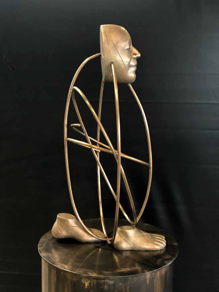 " Nähtamatu" 2020 pronks, Eesti saatkonnale Roomas, Itaalias, h=60 cm<br />"Invisible" 2020 bronze, for Estonian Embassy in Rome, Italy h=60 cm