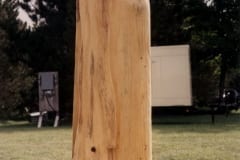 "TUUL" 2003 puu - puuskulptuuri sümpoosion Oneida indiaanlaste reservaat, Wisconcin, USA<br /> "WIND" 2003 wood - wood carving symposium in Oneida indian reservation, Wisconcin, USA